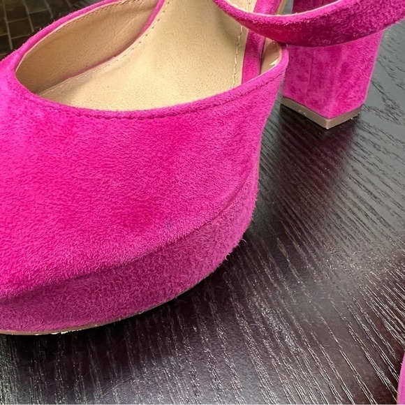 Steve Madden Jillyy Fuchsia Suede Heels. Size 9.5 - Picture 7 of 9